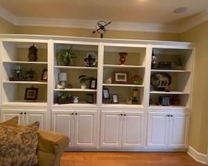 Picture of specific items on shelves for sale. Will have prices places on all items for sale from shelves.