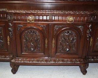 Lot 277 14pc Incredible Carved French Dinning Sutie