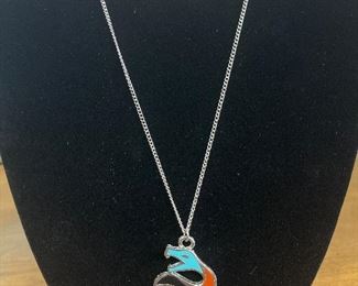 Silver Look Necklace with Snake Pendant 
$15.00
Contact: Sonyadowdakin@gmail.com or 815-985-2047