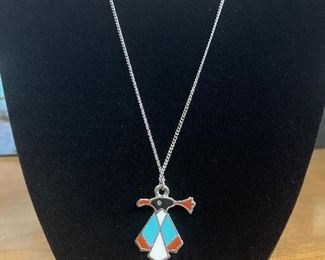 Silver Look Necklace with Aztec Bird Pendant 
$15.00
Contact: Sonyadowdakin@gmail.com or 815-985-2047