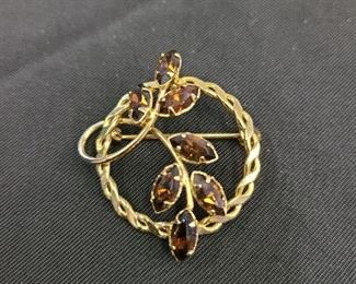 Gold Look and Amber Gemstone Broach
$5.00
Contact: sonyadowdakin@gmail.com or 815-985-2047
