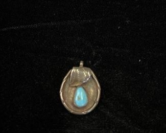 Turquoise Look Pear Pendant 
$5.00
Contact: sonyadowdakin@gmail.com or 815-985-2047