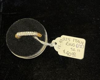 925 Italy Ring (Size 11) #13-43
$40.00
Contact: sonyadowdakin@gmail.com or 815-985-2047