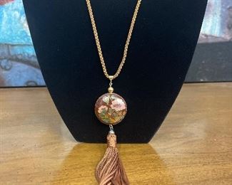 Rope Necklace with Flower Pendant and Tassels
$15.00
 Contact: sonyadowdakin@gmail.com or 815-985-2047