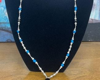 Beaded Necklace Turquoise Chip Inlay 
$20.00
Contact: sonyadowdakin@gmail.com or 815-985-2047