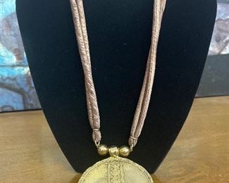 Brown Silk Look Double Strand Necklace with Gold Look Pendant
$15.00
Contact: sonyadowdakin@gmail.com or 815-985-2047