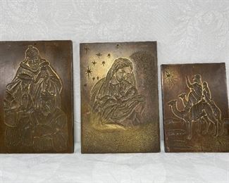 Religious Antique Brass Printing Plates