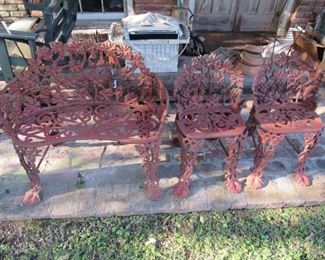 Antique cast iron set