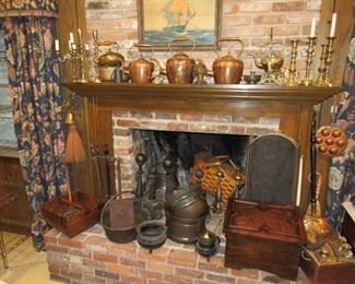 Lots of old brass & copper