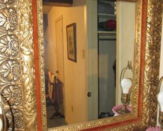 Beautifully gilded mirror