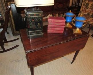 Another antique drop-leaf table