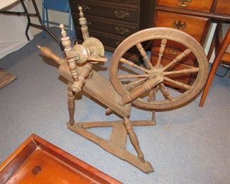 Authentic spinning wheel