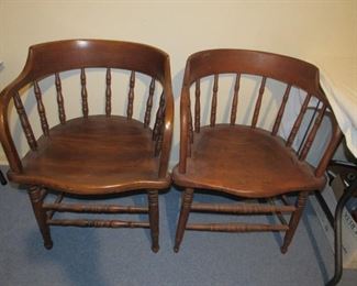 Various antique walnut chairs