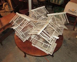 Wooden bird cages