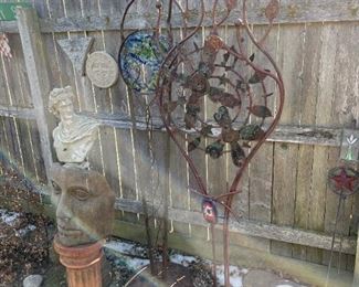 Signed Original Metal Yard Art Sculptures by S BOYNTON