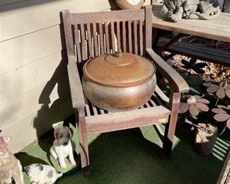 Outdoor Patio Furniture and Metal Yard Art