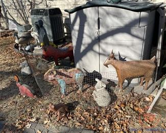 Metal Yard Art Mexican Style 3D Animals