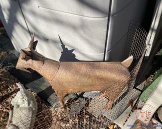 Metal Yard Art Mexican Style Goat