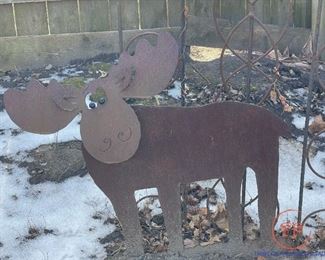 Outdoor Metal Moose