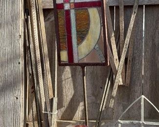 Stain Glass Yard Art
