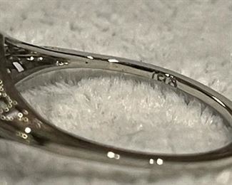 Beautiful European Cut 14k White Gold Diamond Ring- absolutely amazing .5 ct Diamond 20-30s era.