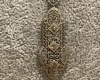 Stunning 14k White Gold and Diamond Necklace. Diamonds are Absolutely Amazing.