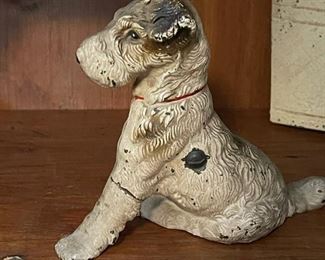 1930's HUBLEY Terrier Cast Iron Bank