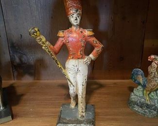 Antique Parade Leader Cast Iron Door Stop