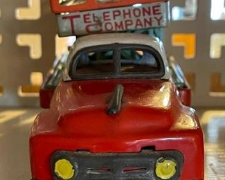 1950's YOSHIYA Telephone Company Service Truck - Friction Toy