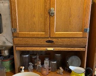 Sellers HOOSIER Oak Cabinet with Flour Bin and Sifter