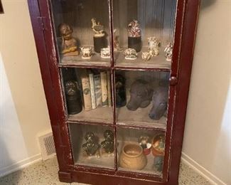Antique Glass Front Display Cabinet