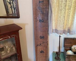 6' Primitive Wood Ruler