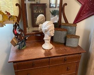 Antique Dresser / Cabinet with Mirror
