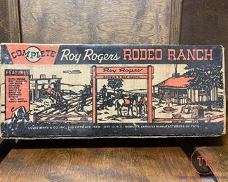 MARX Roy Rogers Rodeo Playset with Original Box