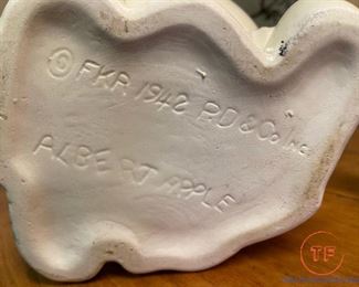 Vintage 1942 Albert Apple Cookie Jar