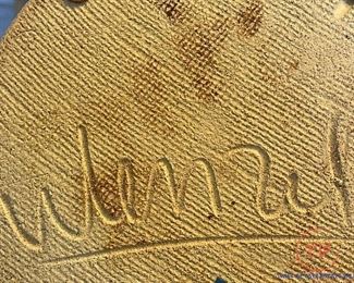 MCM Signed JOHN WENZEL Tile