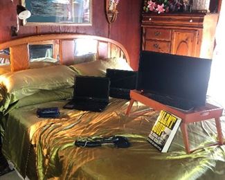 Okay, one last caption -- SATIN BEDDING