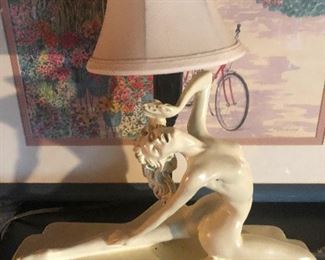 gone (she does not look like she's enjoying this pose)