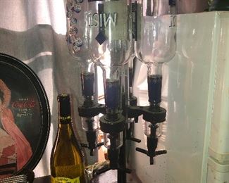 bubbling lab beakers