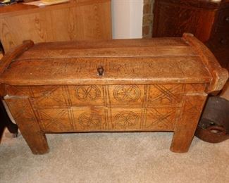 Antique Primitive Trunk - Love this Piece!