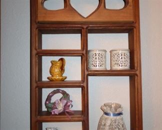 Wooden Wall Display Shelf