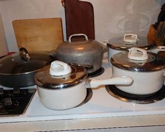 Kitchen Pots and Skillet