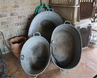 Really Cool Antique Metal Bathtubs - Baby Tub - Childs Tub - Kids Tub