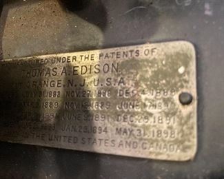 Edison telegraph machine