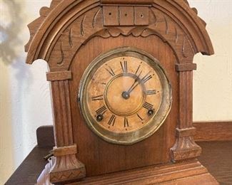 wooden clock