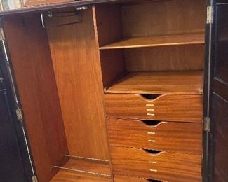 old schrank interior