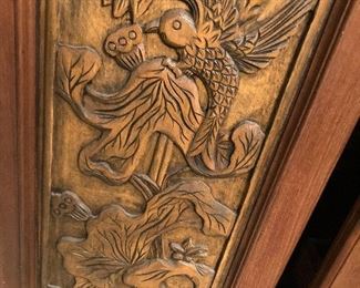 Spanish carved fold out bar