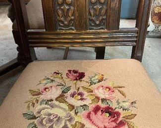 detail of dining chairs