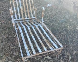 vintage patio lounger