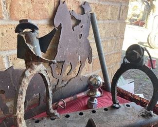 rustic metal folk art